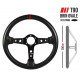 Volanti Volante sportivo a 3 razze RRS Carbon 90, 350mm, carbonio, spessore 32/28mm, calice 90mm, carbonio/nero/rosso | race-shop.it