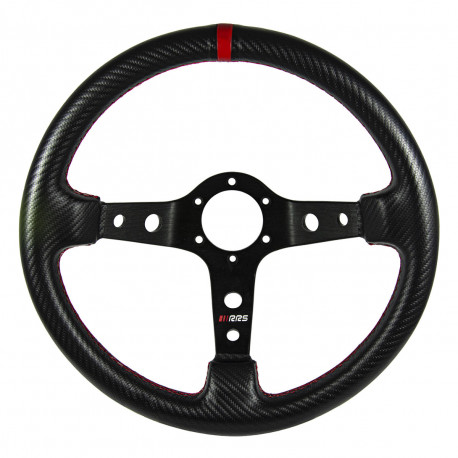 Volanti RRS Carbon 3 nero rosso 350mm 37/29mm | race-shop.it