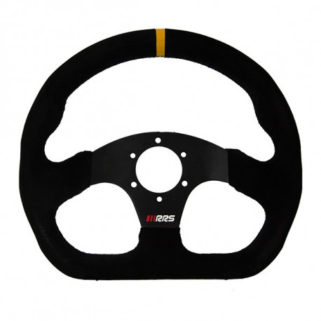 Volanti RRS TRACK volante - Piatto 290x330mm - Nero pelle scamosciata | race-shop.it