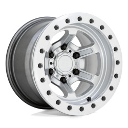 Black Rhino OFFSHOOT BEADLOCK cerchio 15x10 6x139.7 112.1 ET-38, Gloss silver