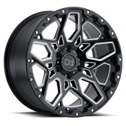 Black Rhino SHRAPNEL cerchio 18x9.5 6x139.7 112.1 ET-18, Nero lucido