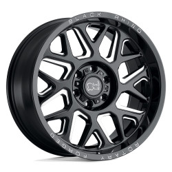 Black Rhino REAPER cerchio 22x11.5 8x170 125.1 ET-44, Nero lucido