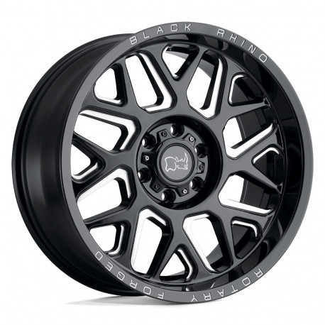 Cerchi in lega Black Rhino Black Rhino REAPER cerchio 24x14 8x180 125.1 ET-76, Nero lucido | race-shop.it