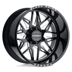 Black Rhino TWISTER cerchio 24x14 5x127 71.5 ET-76, Nero lucido