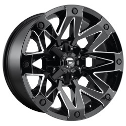 Fuel D555 AMBUSH cerchio 20x9 8x170 125.1 ET1, Nero lucido
