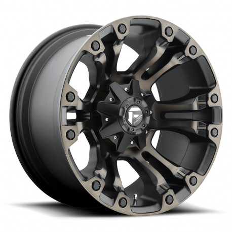 Cerchi in lega Fuel Fuel D569 VAPOR cerchio 17x10 5x114.3/5x127 78.1 ET-18, Matte Nero | race-shop.it