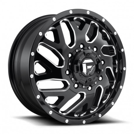 Cerchi in lega Fuel Fuel D581 TRITON cerchio 22x8.25 8x200 142 ET105, Nero lucido | race-shop.it
