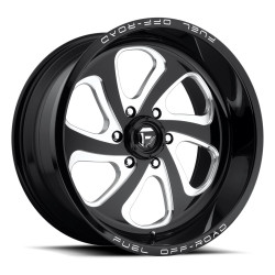Fuel D587 FLOW cerchio 18x9 8x165.1 125.1 ET-12, Nero lucido