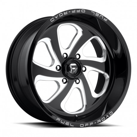 Cerchi in lega Fuel Fuel D587 FLOW cerchio 20x10 8x165.1 125.1 ET-18, Nero lucido | race-shop.it