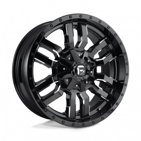 Cerchi in lega Fuel Fuel D595 SLEDGE cerchio 18x9 8x180 124.2 ET1, Nero lucido | race-shop.it