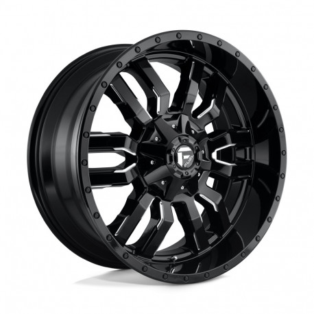 Cerchi in lega Fuel Fuel D595 SLEDGE cerchio 22x10 8x170 125.1 ET10, Nero lucido | race-shop.it