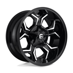 Fuel D606 AVENGER cerchio 20x10 8x165.1 125.1 ET-18, Nero lucido