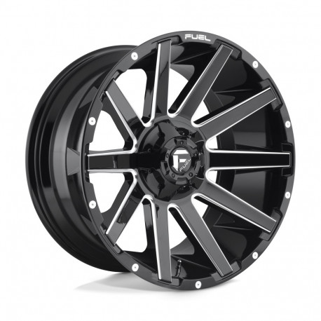 Cerchi in lega Fuel Fuel D615 CONTRA cerchio 20x10 6x135/6x139.7 106.1 ET-19, Nero lucido | race-shop.it