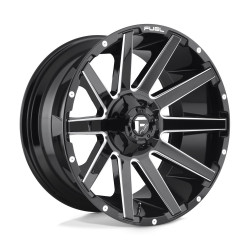Fuel D615 CONTRA cerchio 20x9 8x170 125.1 ET1, Nero lucido