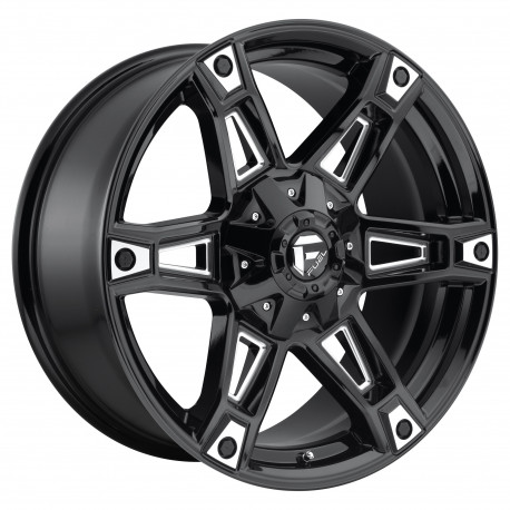 Cerchi in lega Fuel Fuel D622 DAKAR cerchio 20x9 5x114.3/5x127 78.1 ET1, Nero lucido | race-shop.it