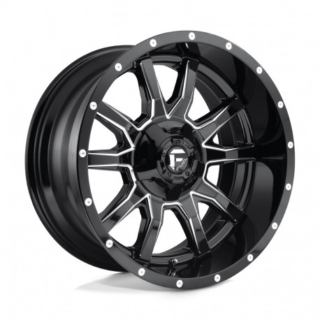 Cerchi in lega Fuel Fuel D627 VANDAL cerchio 20x9 8x165.1 125.1 ET1, Nero lucido | race-shop.it