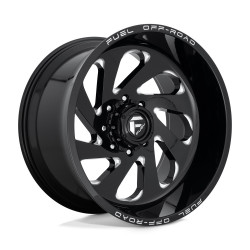 Fuel D637 VORTEX cerchio 22x12 8x165.1 125.1 ET-44, Nero lucido