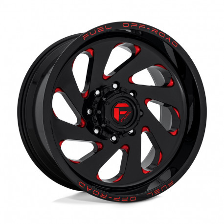 Cerchi in lega Fuel Fuel D638 VORTEX cerchio 20x10 6x135 87.1 ET-18, Nero lucido | race-shop.it