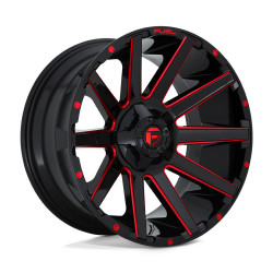 Fuel D643 CONTRA cerchio 20x9 8x165.1 125.1 ET20, Nero lucido