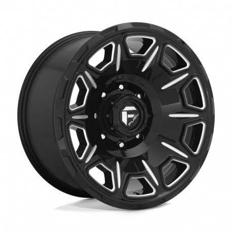 Cerchi in lega Fuel Fuel D688 VENGEANCE cerchio 20x10 8x180 124.2 ET-18, Nero lucido | race-shop.it