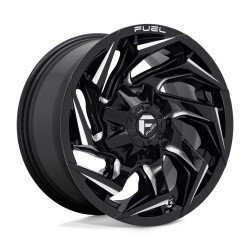 Fuel D753 REACTION cerchio 20x9 5x114.3/5x127 78.1 ET1, Nero lucido