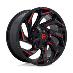Fuel D755 REACTION cerchio 20x9 8x165.1 125.1 ET20, Nero lucido