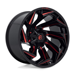 Fuel D755 REACTION cerchio 22x12 8x180 124.2 ET-44, Nero lucido