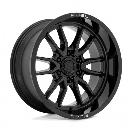 Cerchi in lega Fuel Fuel D760 CLASH cerchio 18x9 6x139.7 106.1 ET-12, Nero lucido | race-shop.it