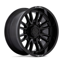 Fuel D760 CLASH cerchio 20x10 8x165.1 125.1 ET-18, Nero lucido