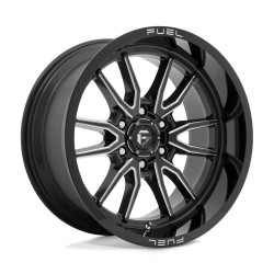 Fuel D761 CLASH cerchio 20x10 6x135 87.1 ET-18, Nero lucido