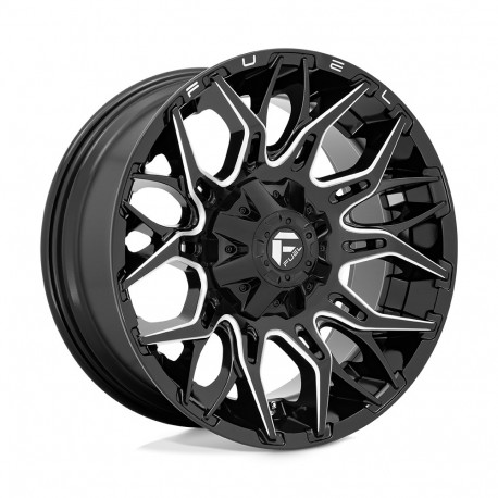 Cerchi in lega Fuel Fuel D769 TWITCH cerchio 20x10 8x165.1 125.1 ET-18, Nero lucido | race-shop.it