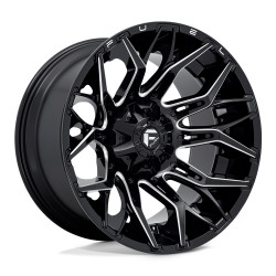 Fuel D769 TWITCH cerchio 22x12 8x165.1 125.1 ET-44, Nero lucido