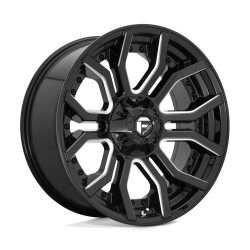 Fuel D711 RAGE cerchio 20x10 5x127/5x139.7 87.1 ET-18, Nero lucido