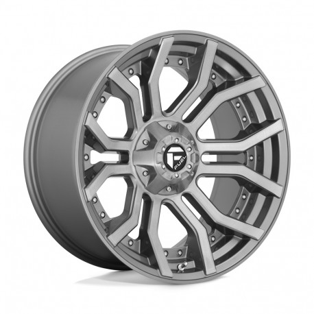 Cerchi in lega Fuel Fuel D713 RAGE PLATINUM cerchio 20x10 5x127/5x139.7 87.1 ET-18, Gunmetal | race-shop.it