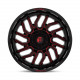 Cerchi in lega Fuel Fuel D808 HURRICANE cerchio 20x10 6x139.7 106.1 ET-18, Nero lucido | race-shop.it