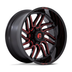 Fuel D808 HURRICANE cerchio 24x12 8x165.1 125.1 ET-44, Nero lucido