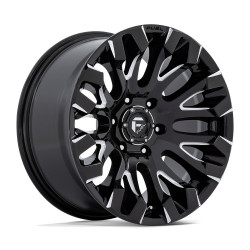 Fuel D828 QUAKE cerchio 18x9 6x139.7 106.1 ET1, Nero lucido