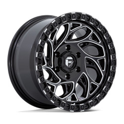 Fuel D840 RUNNER OR cerchio 17x9 5x150 110.1 ET-12, Nero lucido