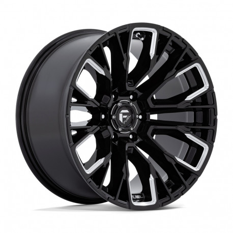 Cerchi in lega Fuel Fuel D849 REBAR cerchio 17x9 6x139.7 106.1 ET-12, Nero lucido | race-shop.it