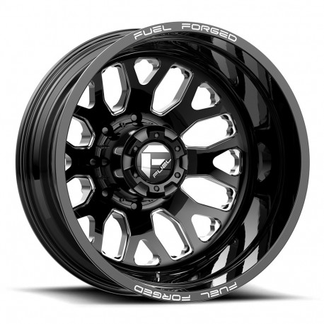 Cerchi in lega Fuel Fuel Mono DE19 FF19D cerchio 24x8.25 8x200 142 ET-200, Nero lucido | race-shop.it
