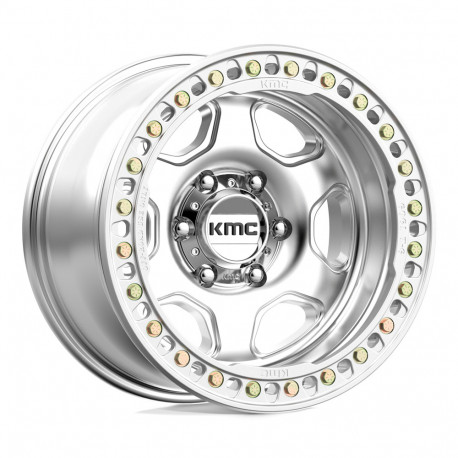 Cerchi in lega KMC KMC KM233 HEX BEADLOCK cerchio 17x9 5x127 71.5 ET-38, Silver | race-shop.it
