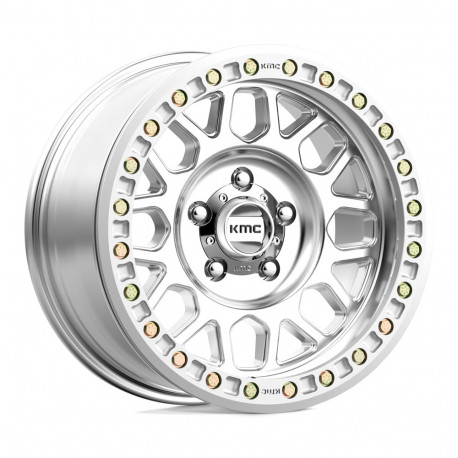 Cerchi in lega KMC KMC KM234 GRENADE DESERT BEADLOCK cerchio 20x9 5x127 71.5 ET-12, Silver | race-shop.it