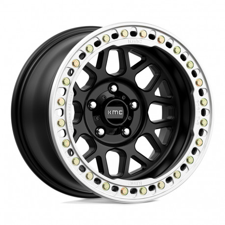 Cerchi in lega KMC KMC KM235 GRENADE CRAWL BEADLOCK cerchio 17x9 5x127 71.5 ET-38, Satin Nero | race-shop.it