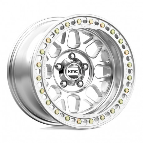 Cerchi in lega KMC KMC KM235 GRENADE CRAWL BEADLOCK cerchio 18x9 8x165.1 125.1 ET10, Silver | race-shop.it