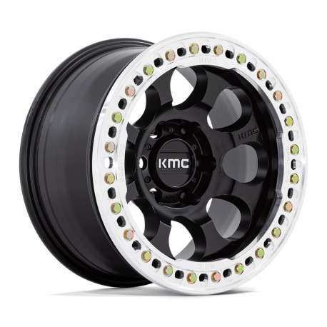 Cerchi in lega KMC KMC KM237 RIOT BEADLOCK cerchio 17x8.5 6x139.7 108 ET0, Satin Nero | race-shop.it