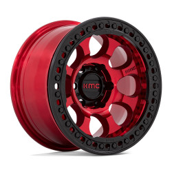 KMC KM237 RIOT BEADLOCK cerchio 17x9 5x127 71.5 ET-38, Candy rosso