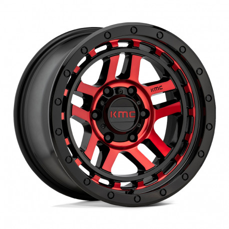 Cerchi in lega KMC KMC KM540 RECON cerchio 18x8.5 6x139.7 106.1 ET0, Nero lucido | race-shop.it