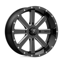 MSA Offroad Wheels M34 FLASH cerchio 18x7 4x137 112.1 ET0, Nero lucido