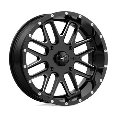 Cerchi in lega MSA MSA Offroad Wheels M35 BANDIT cerchio 20x7 4x156 132 ET0, Nero lucido | race-shop.it