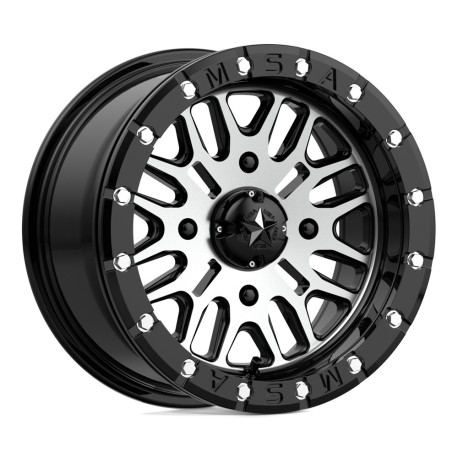 Cerchi in lega MSA MSA Offroad Wheels M37 BRUTE BEADLOCK cerchio 14x7 4x137 112.1 ET10, Nero lucido | race-shop.it
